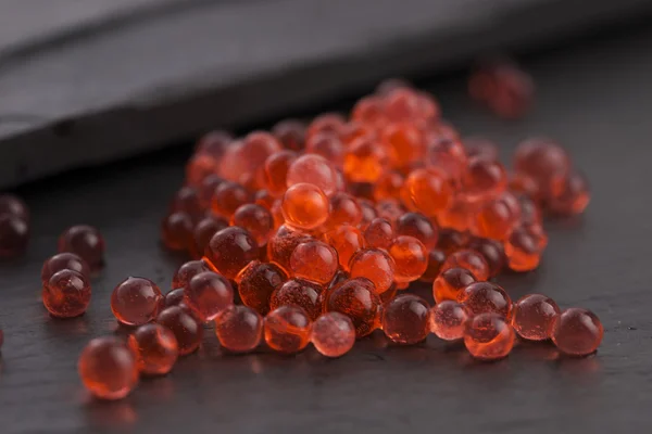 Strawberry caviar, molecular gastronomy — Stock Photo, Image