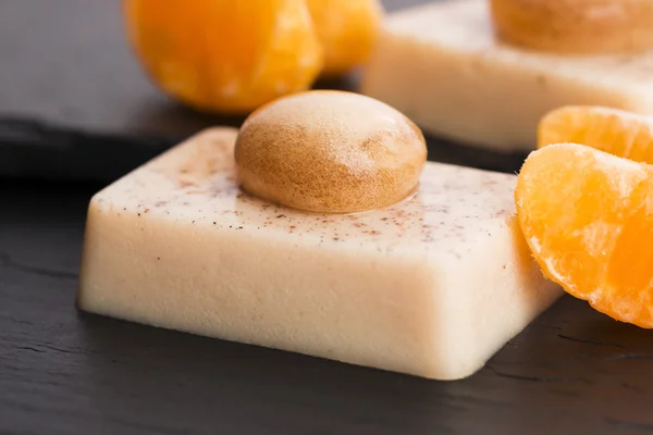 分子料理法 - 柑橘類とデザート — ストック写真