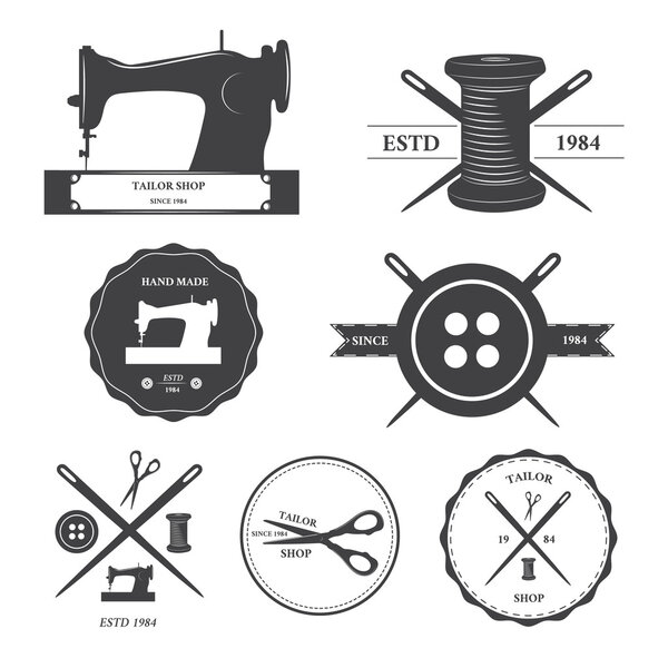 Винтажные швейные этикетки, эмблемы и элементы дизайна
.