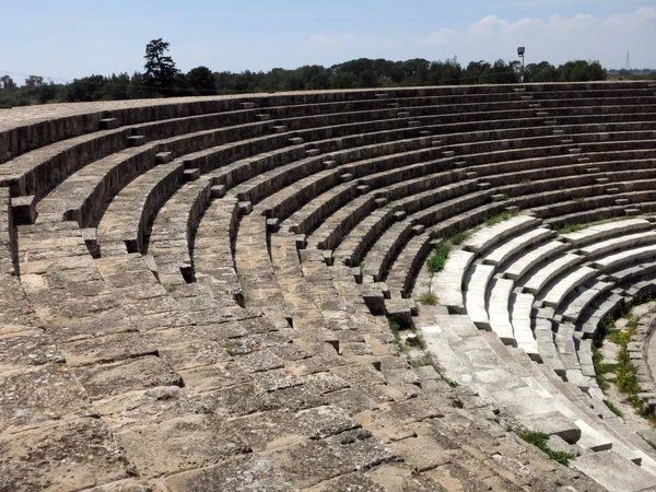 Salamis amphitheatre, Chipre Imagens De Bancos De Imagens