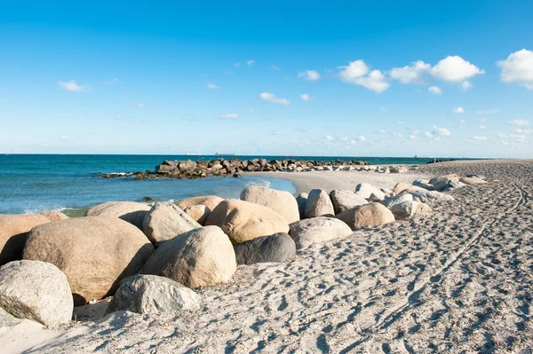 A praia em skagen — Fotografia de Stock