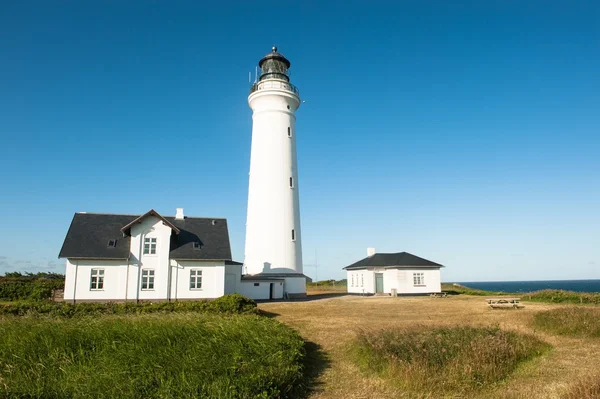 Vuurtoren van Hirtshals Rechtenvrije Stockafbeeldingen