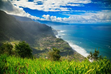 Madeira bir Kuzey Sahil havadan görünümü
