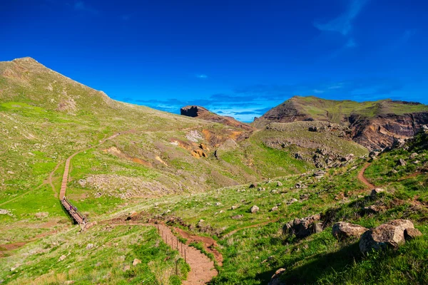 Пішохідна доріжка веде до САО de Ponta Lourenco — стокове фото