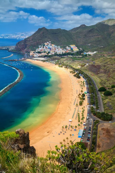 Famous beach near Santa Cruz de Tenerife — Stock Photo, Image