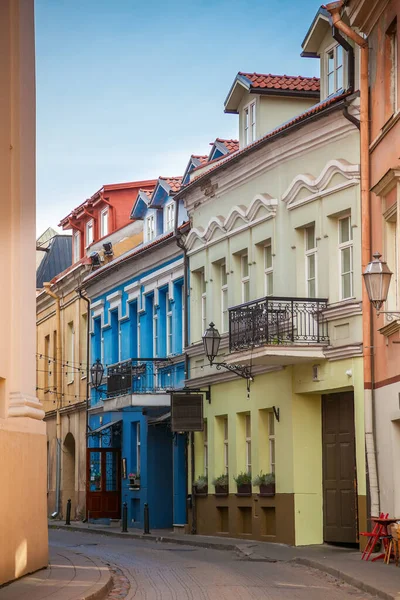 Litvanya Nın Vilnius Kentindeki Eski Kasabada Boş Bir Ignoto Sokağı — Stok fotoğraf