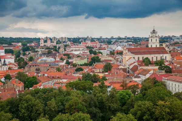 Vilnius Güzel Manzarası Litvanya Nın Başkenti — Stok fotoğraf