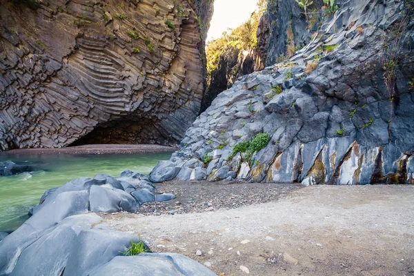 Alcantara Gorge — Stock Photo, Image