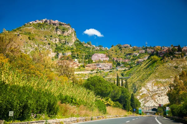 Castelmola ve çevresi Taormina — Stok fotoğraf