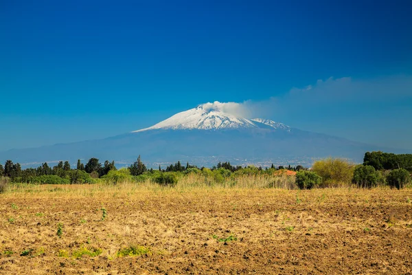 大的山埃特纳火山 — 图库照片