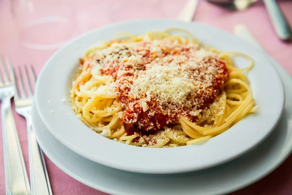 Вегетаріанські спагетті — стокове фото