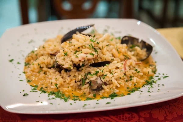 Italian Frutti Di Mare Risotto — Stock Photo, Image