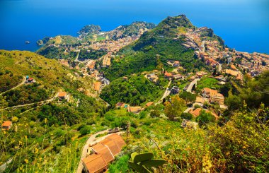 Taormina havadan görünümü