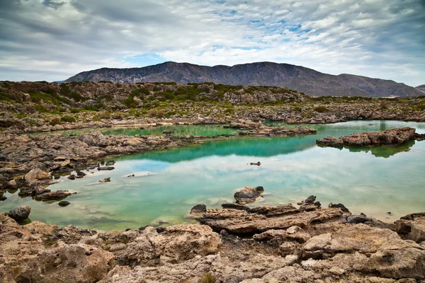 Landschap op Aspri Limni — Stockfoto