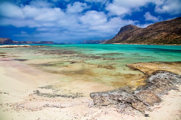 Playa en la laguna Balos en Creta — Foto de Stock