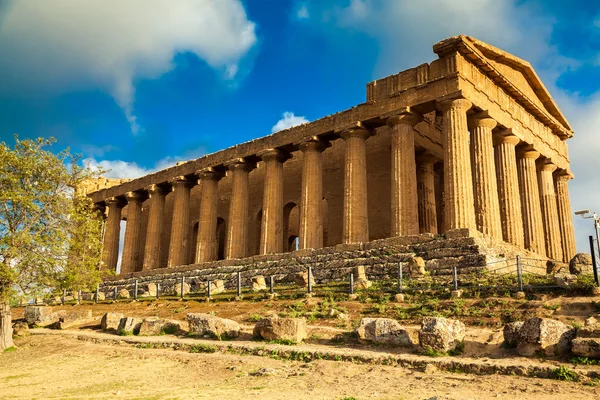 Famose rovine del Tempio Concordia — Foto Stock