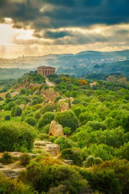 Valley of Temples near Agrigento clipart