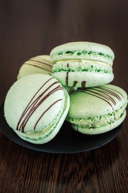 Yeşil macaroons