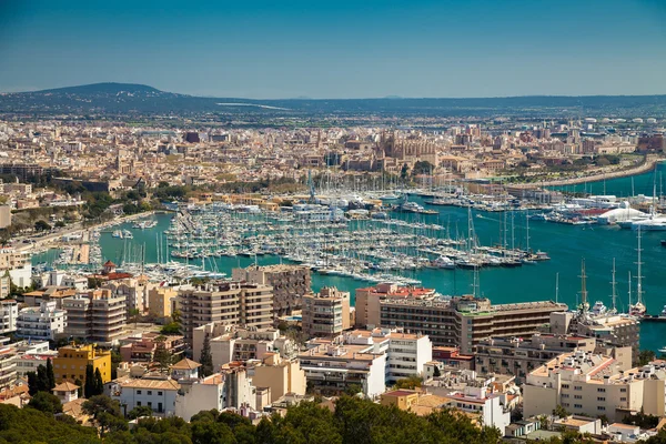 Luchtfoto van palma de mallorca — Stockfoto