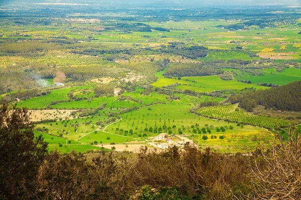 Сільських ландшафтів з Puig de Randa — стокове фото