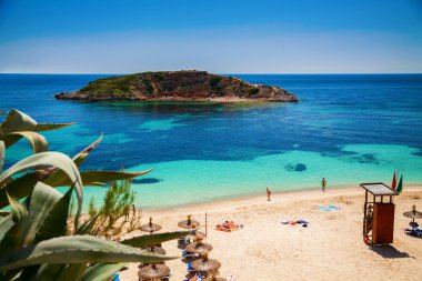 Playa Oratorio beach in Mallorca clipart