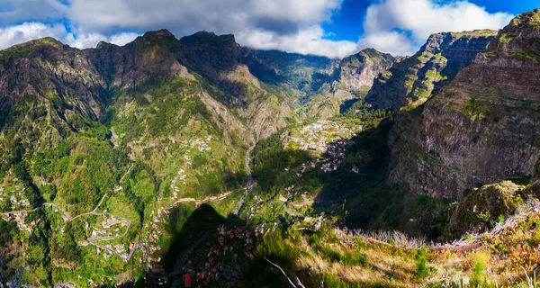 Panoramic view of the Nuns Valley — Stock Photo, Image