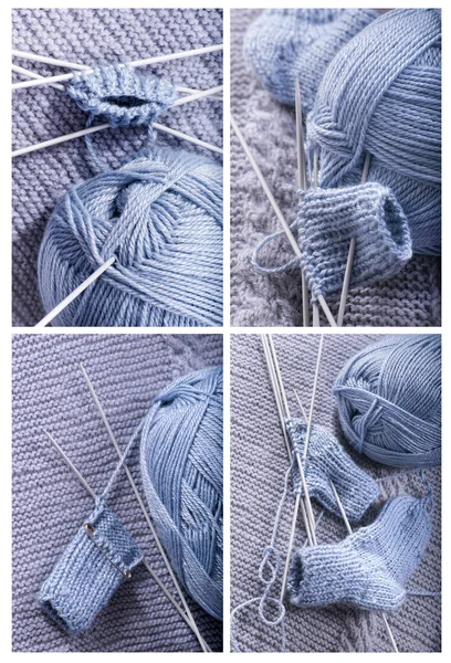 How to knit a sock.