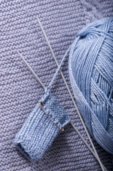 Comment tricoter une chaussette.Partie 2 - talon — Photo