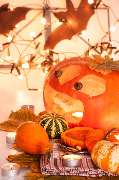 Halloween-Gruselkürbis — Stockfoto