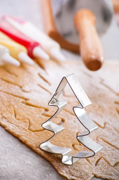 El proceso de cocción de galletas en casa — Foto de Stock
