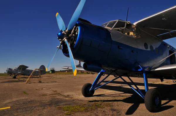 Airplane biplane — Stock Photo, Image