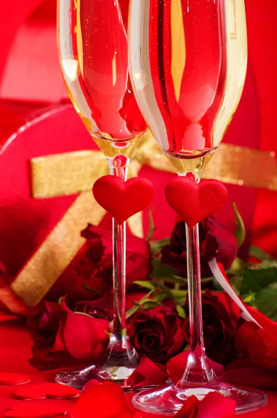 Día de San Valentín. Nombramientos de mesa — Foto de Stock