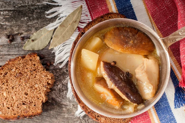 Porcini soup — Stock Photo, Image