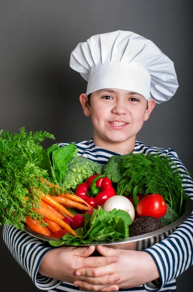 Seacook met groenten — Stockfoto