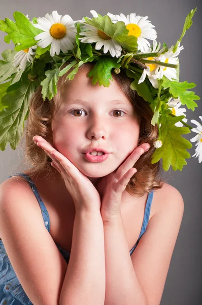 Portret van een schattig meisje Rechtenvrije Stockfoto's