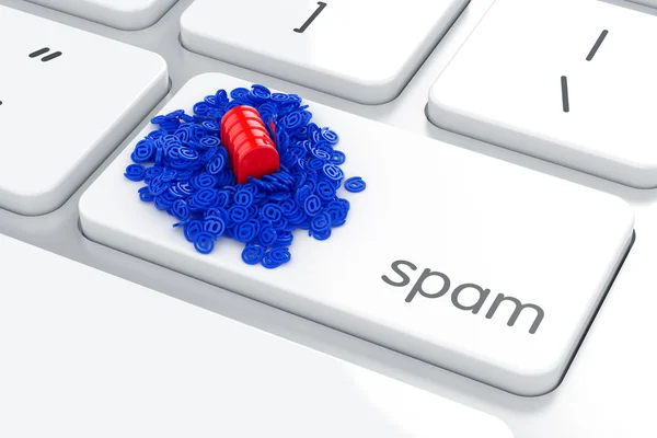 Conceito de spam e-mail simbol — Fotografia de Stock