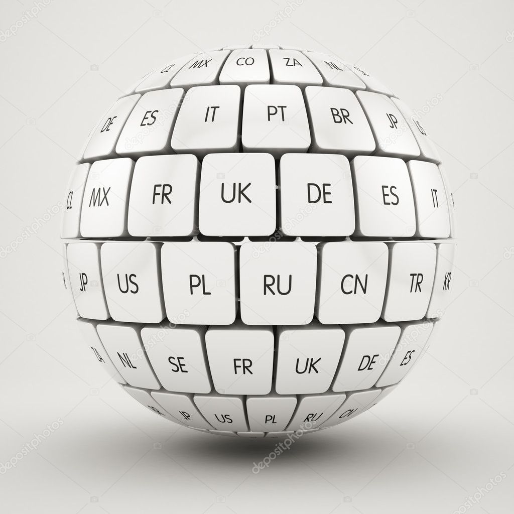 Group translation cubes in the sphere shape