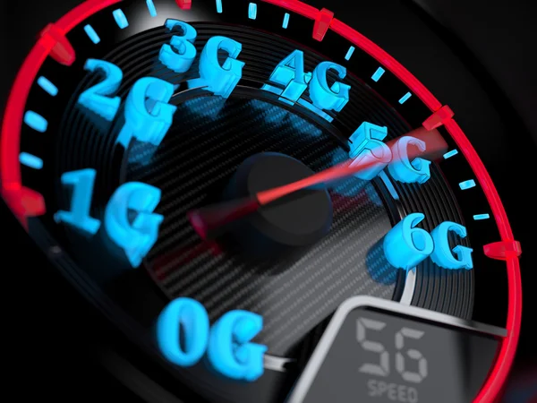 Sebességmérő 5g alakulása — Stock Fotó