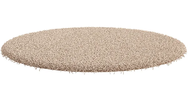 Round carpet isolated on white background — Stock Photo, Image