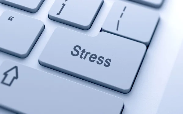 Stress word button on computer keyboard — Stock Photo, Image