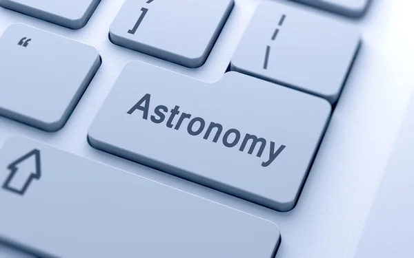 Astronomy word button on computer keyboard — Stock Photo, Image