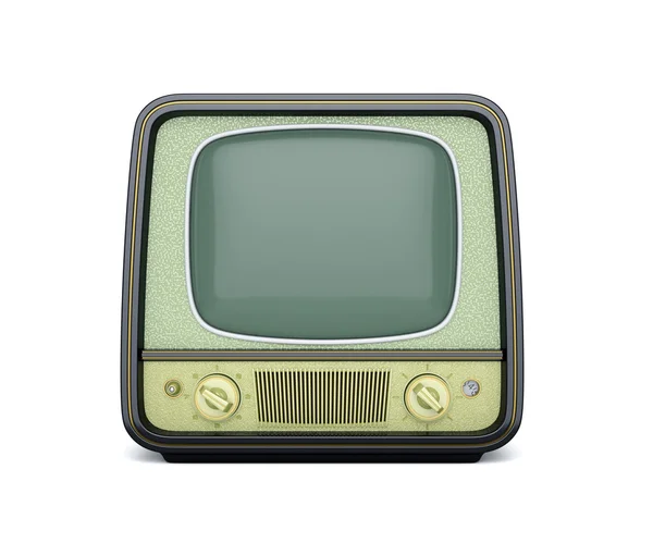 Klasyczne retro Tv na białym tle — Zdjęcie stockowe