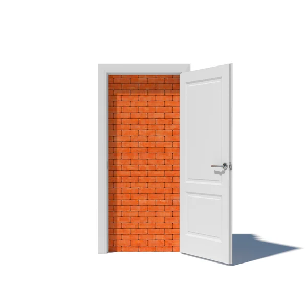 Walled up doorway — Stock Photo, Image