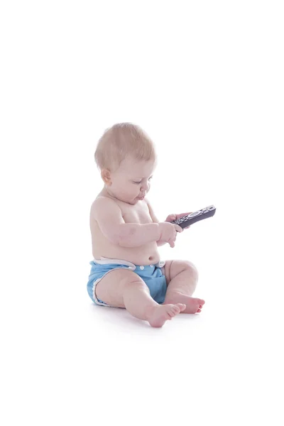 Baby i tygblöjor — Stockfoto