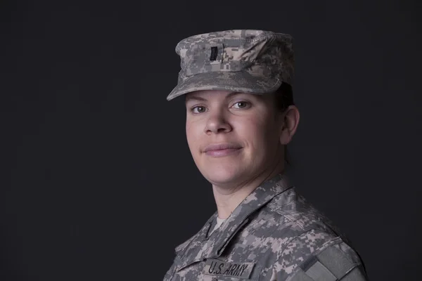 Kobieta wojskowych — Zdjęcie stockowe
