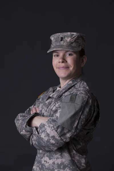 Military woman — Stock Photo, Image