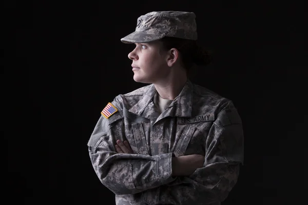 Military woman — Stock Photo, Image