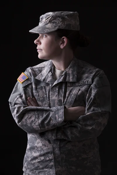 Military woman — Stock Photo, Image