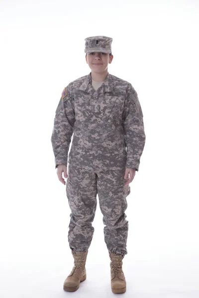 Militärfrau — Stockfoto