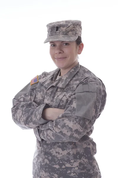 Military woman — Stock Photo, Image